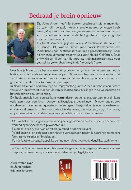 Achterkant van Bedraad je brein opnieuw