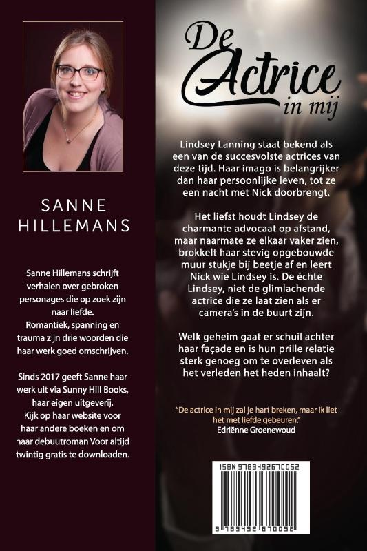 Achterkant van De actrice in mij