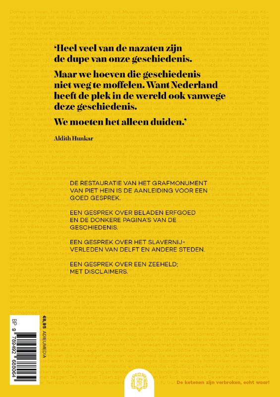 Achterkant van Piet Hein: de disclaimer
