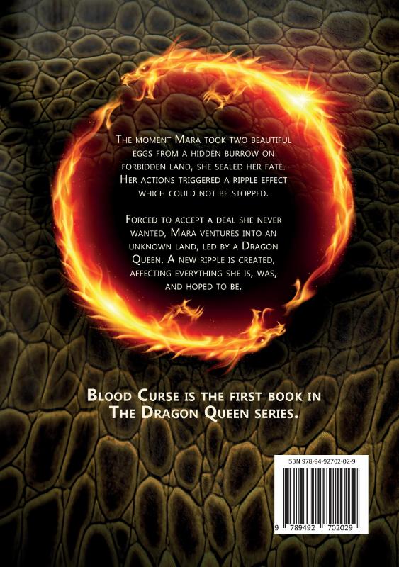 Achterkant van Blood Curse