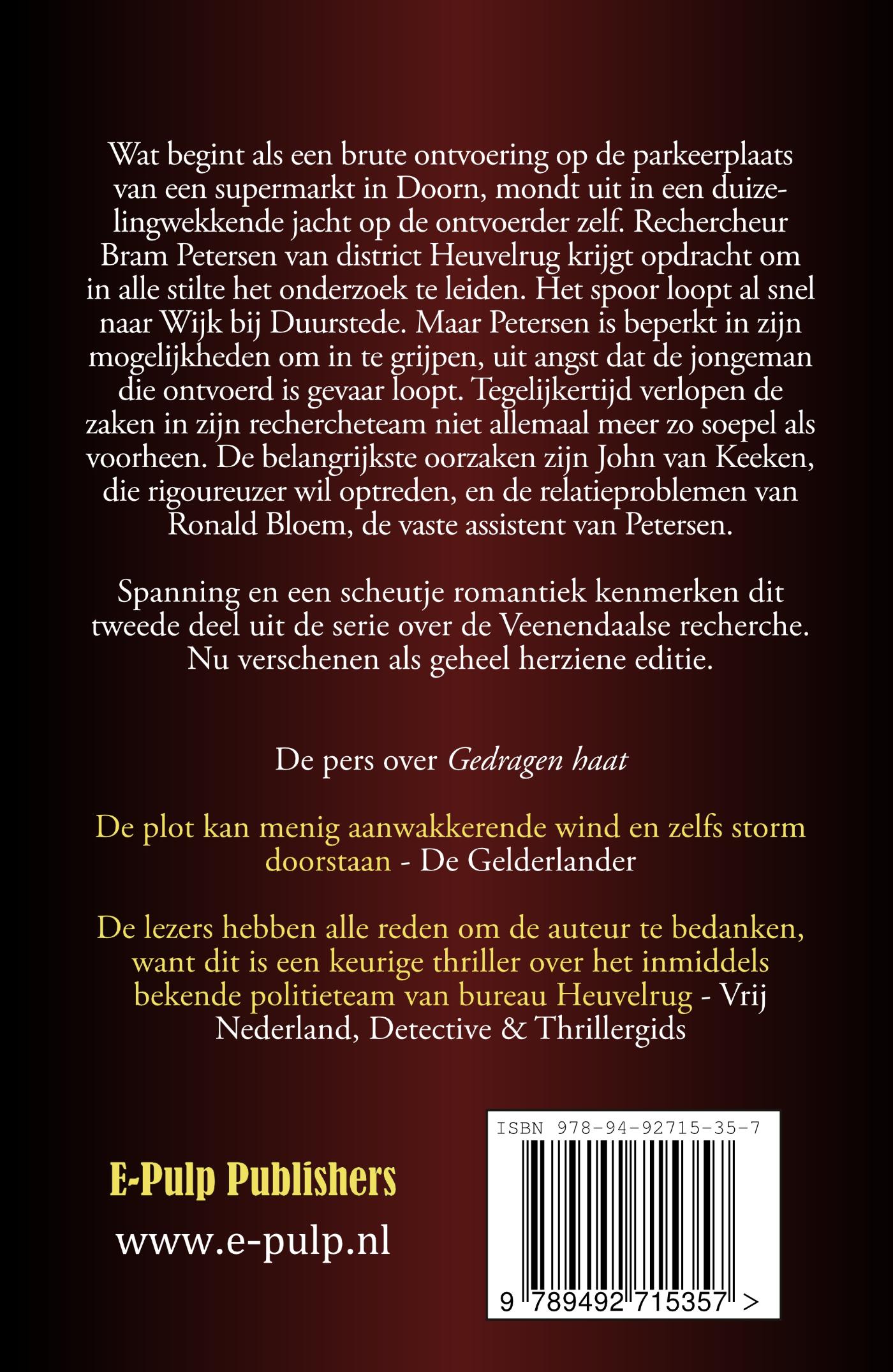 Achterkant van Gedragen haat