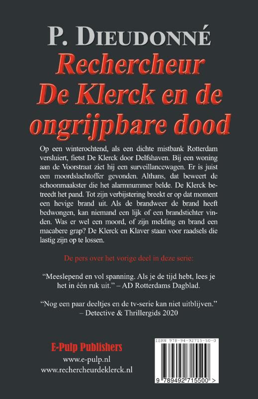 Achterkant van Rechercheur De Klerck en de ongrijpbare dood