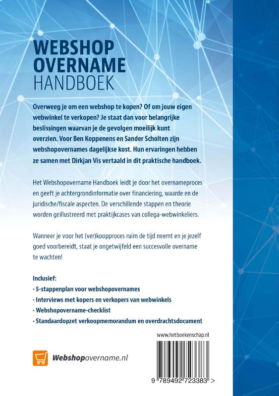 Achterkant van Webshopovername handboek