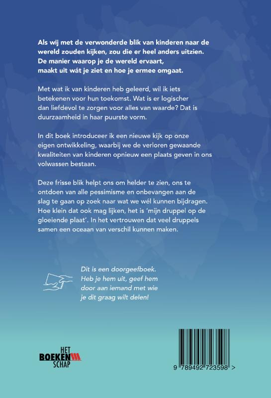 Achterkant van Mijn druppel op de gloeiende plaat