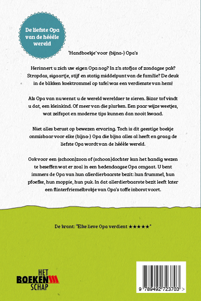 Achterkant van Cadeautje voor Opa