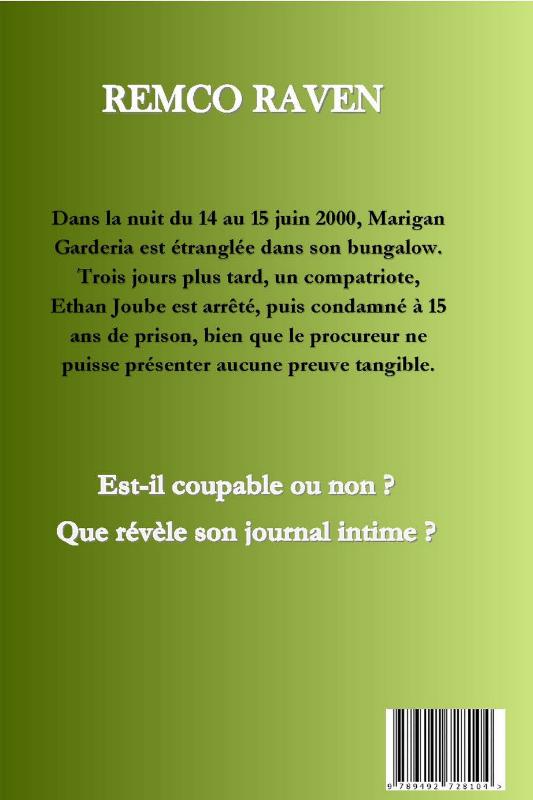 Achterkant van L'assassinat de Marigan Garderia