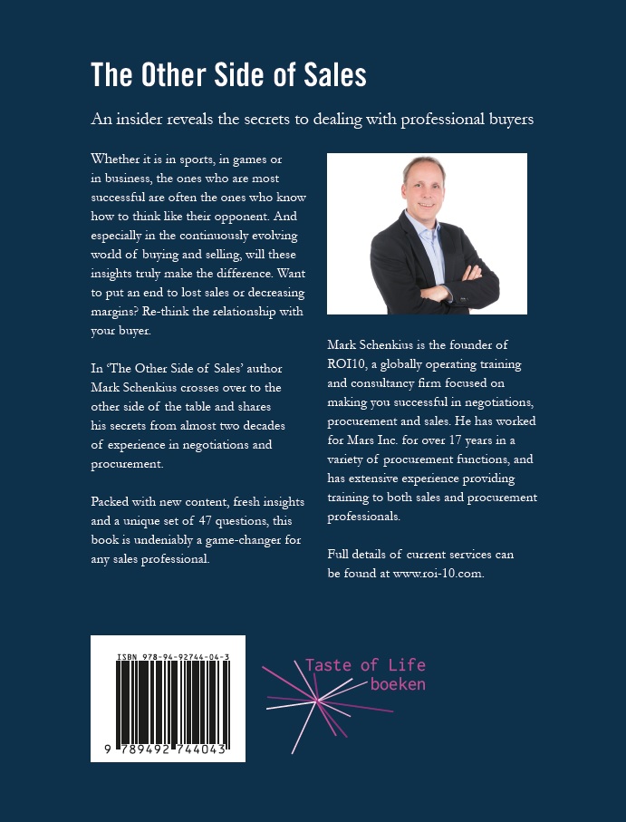 Achterkant van The Other Side of Sales