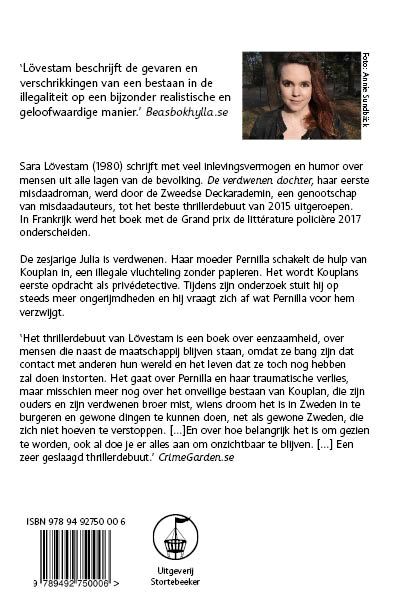 Achterkant van De verdwenen dochter