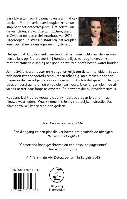 Achterkant van Wensen staat vrij