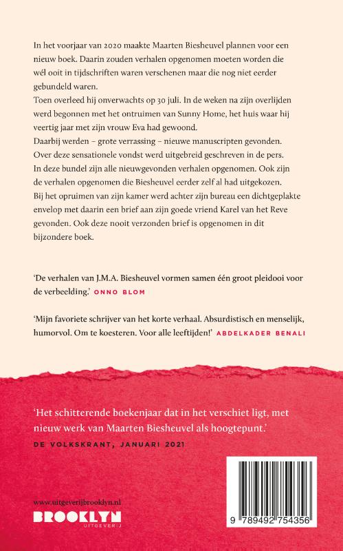 Achterkant van Vroeger schreef ik