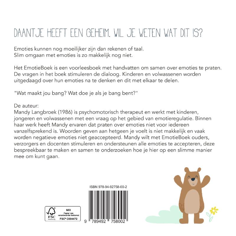 Achterkant van Daantje het Vulkaantje