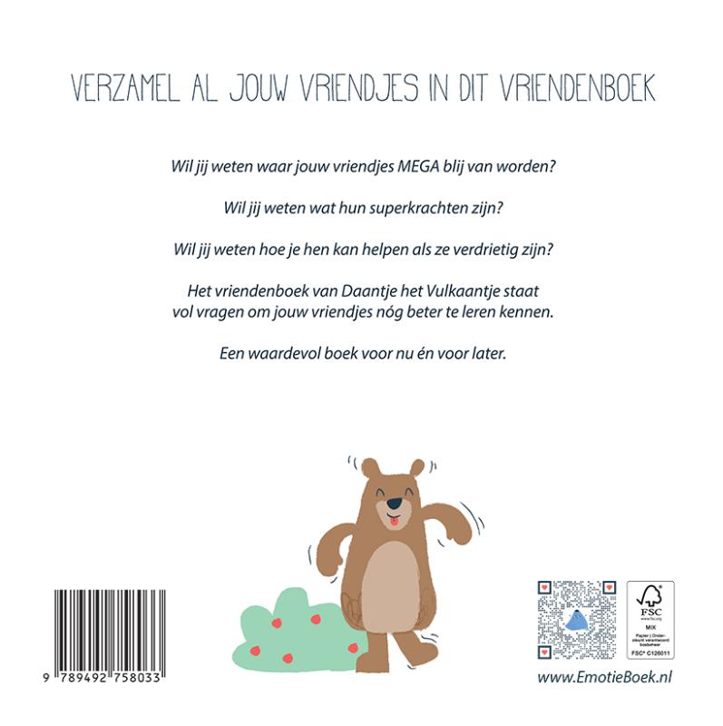 Achterkant van Mijn Vriendenboek