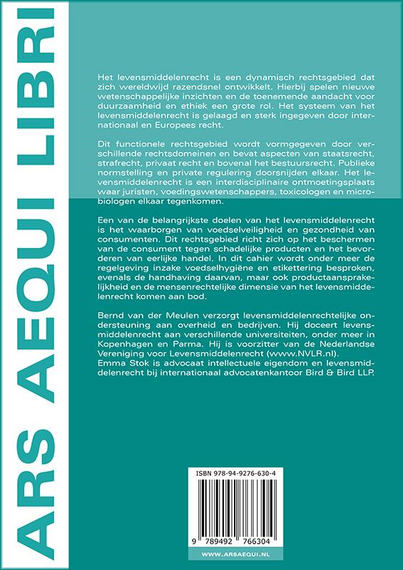 Achterkant van Levensmiddelenrecht