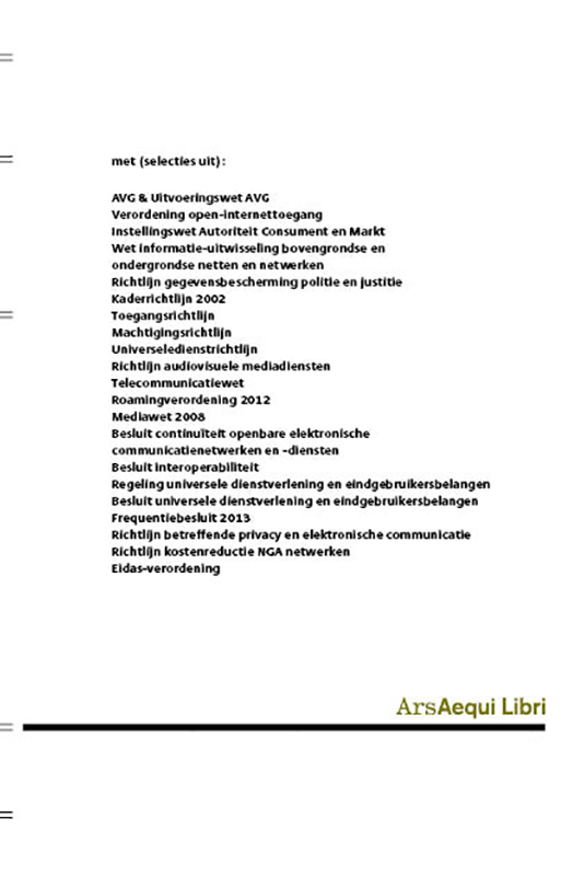 Achterkant van Privacy- & telecommunicatierecht 2019