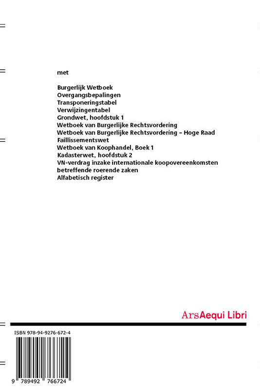 Achterkant van Burgerlijk recht 2019/2020