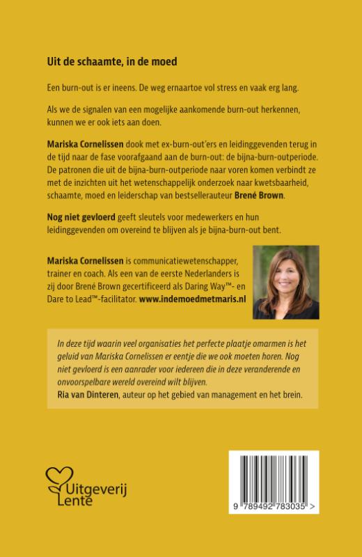 Achterkant van Nog niet gevloerd