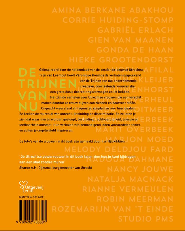 Achterkant van Vrouwen die muren afbreken