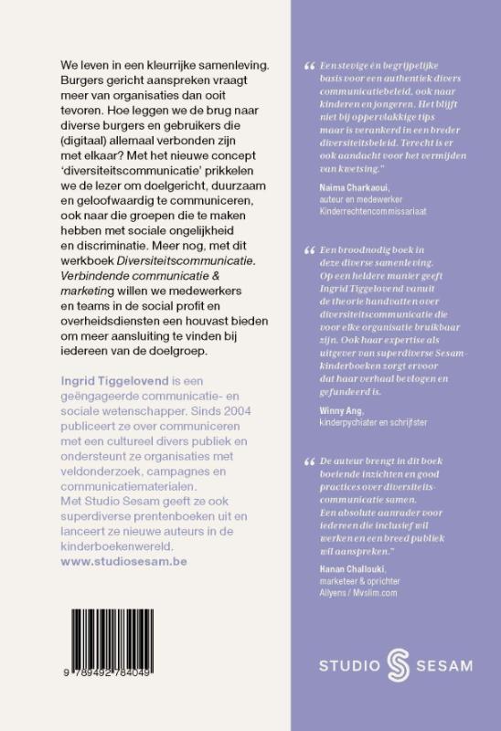 Achterkant van Diversiteitscommunicatie