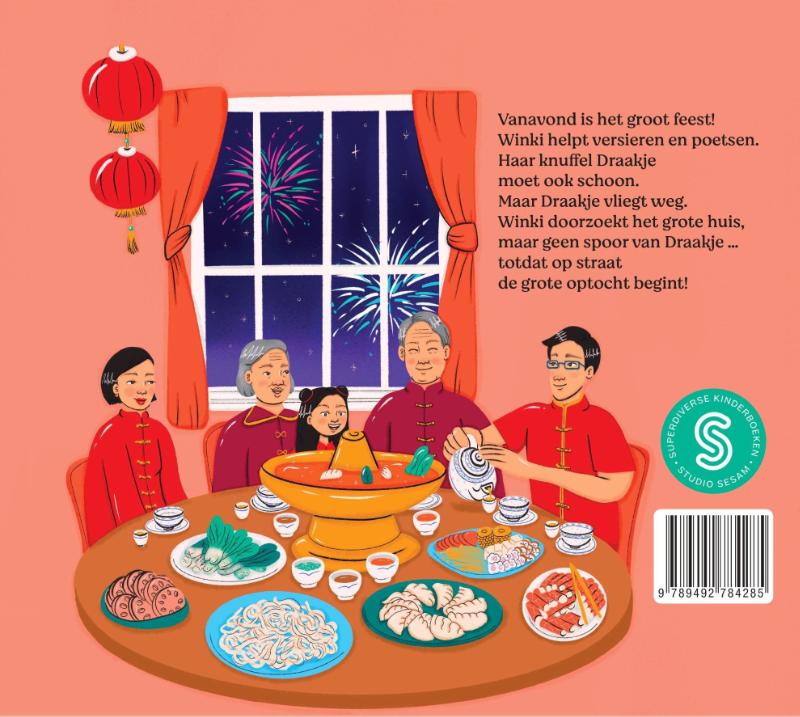 Achterkant van Feest bij Winki