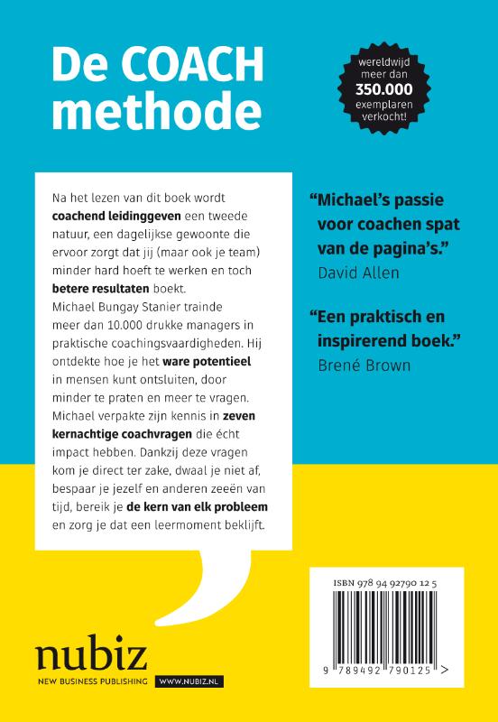 Achterkant van De coachmethode