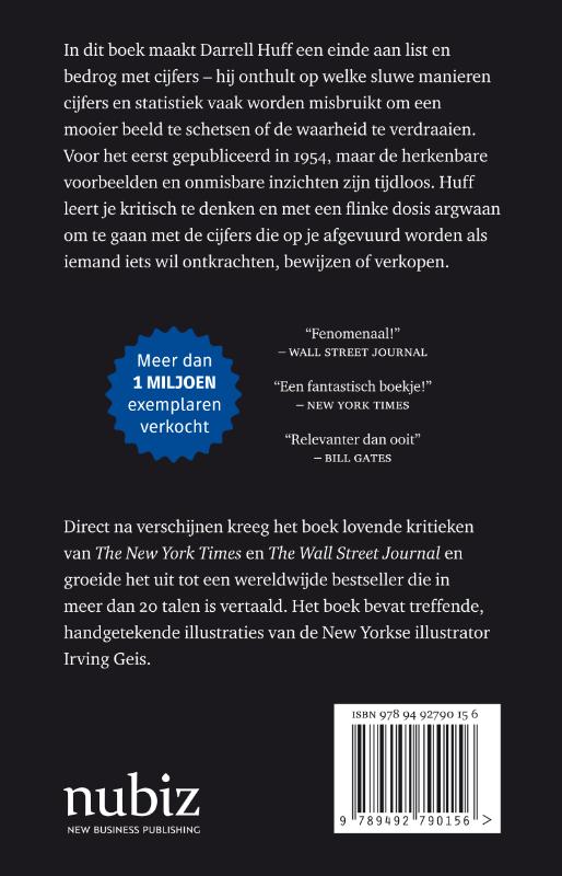 Achterkant van Liegen met cijfers
