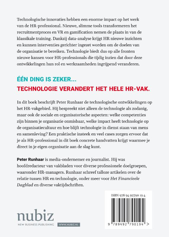 Achterkant van HR Tech