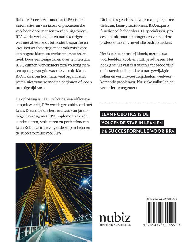 Achterkant van Lean Robotics