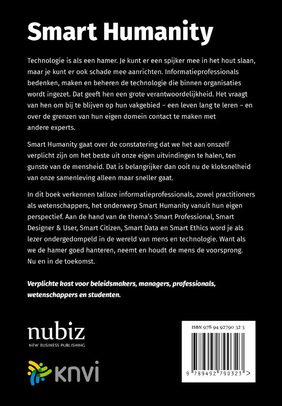 Achterkant van Smart Humanity