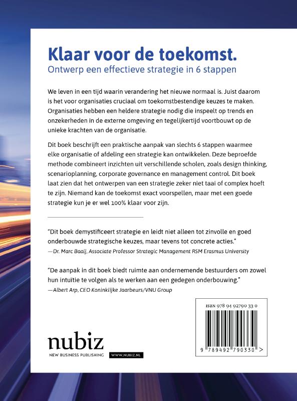 Achterkant van Klaar voor de toekomst