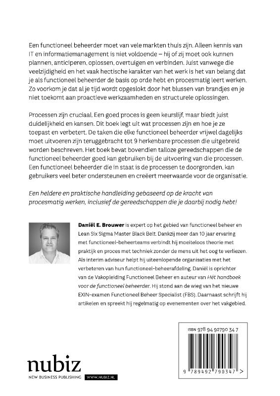 Achterkant van Het procesboek voor de functioneel beheerder