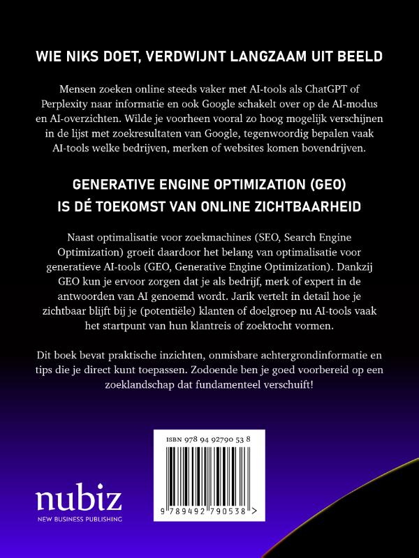 Achterkant van GEO - Zichtbaar zijn in de antwoorden van AI