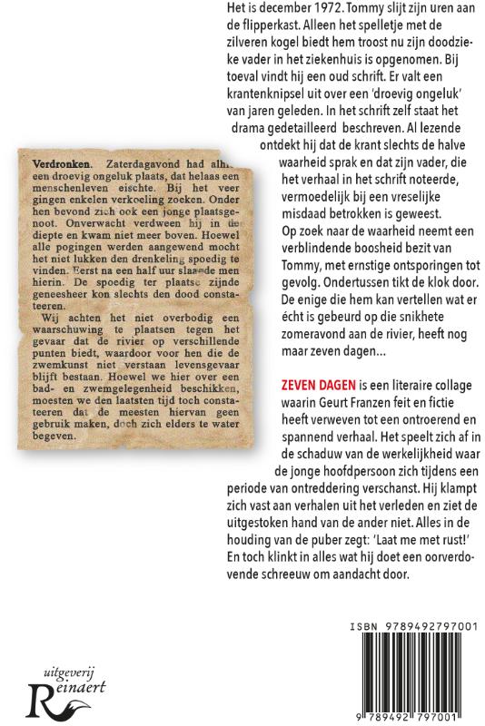 Achterkant van Zeven dagen