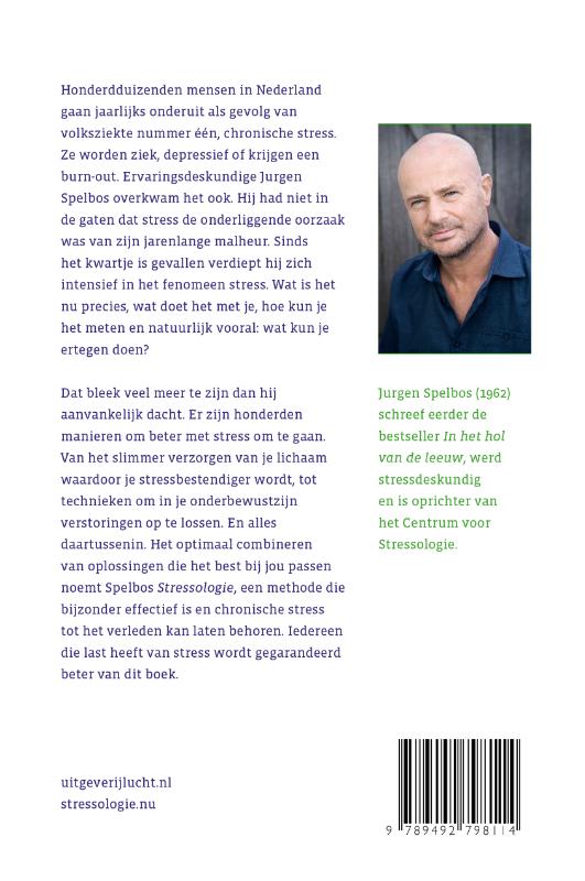 Achterkant van Minder stress met stressologie