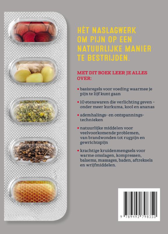 Achterkant van Natuurlijke pijnstillers