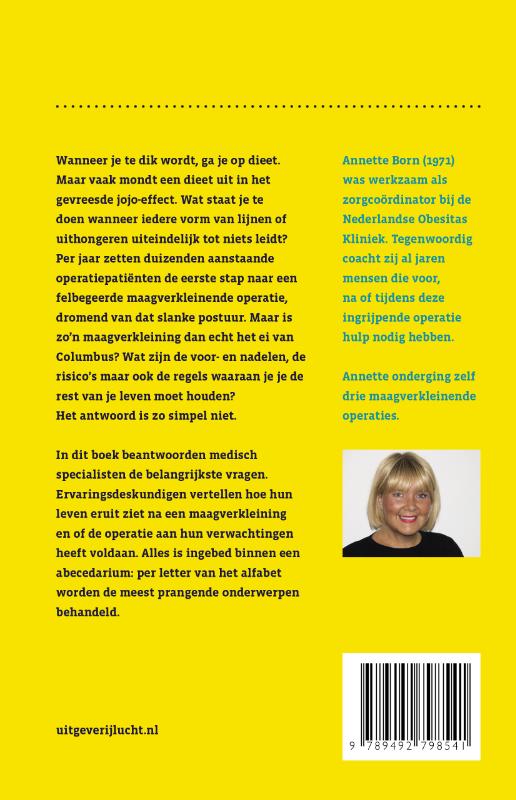 Achterkant van Het ABC van de maagverkleining
