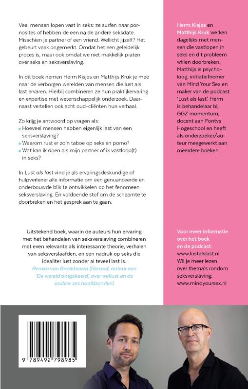 Achterkant van Lust als last