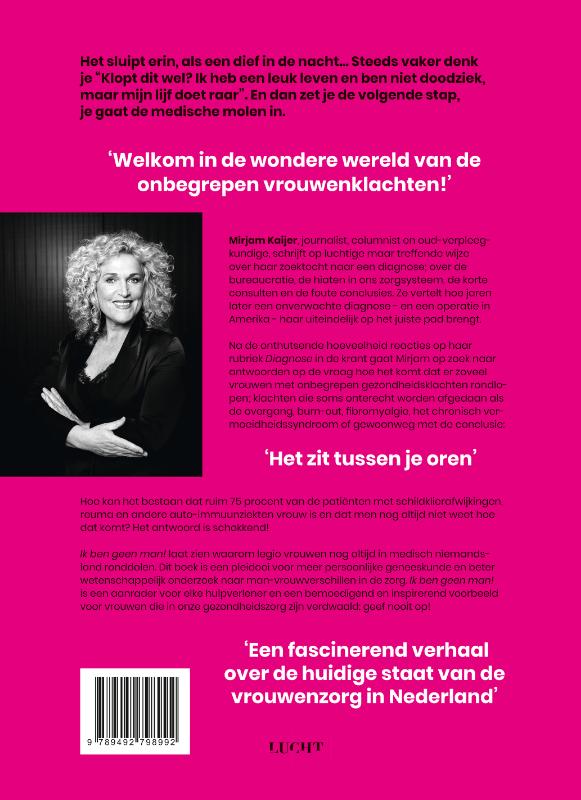 Achterkant van Ik ben geen man!
