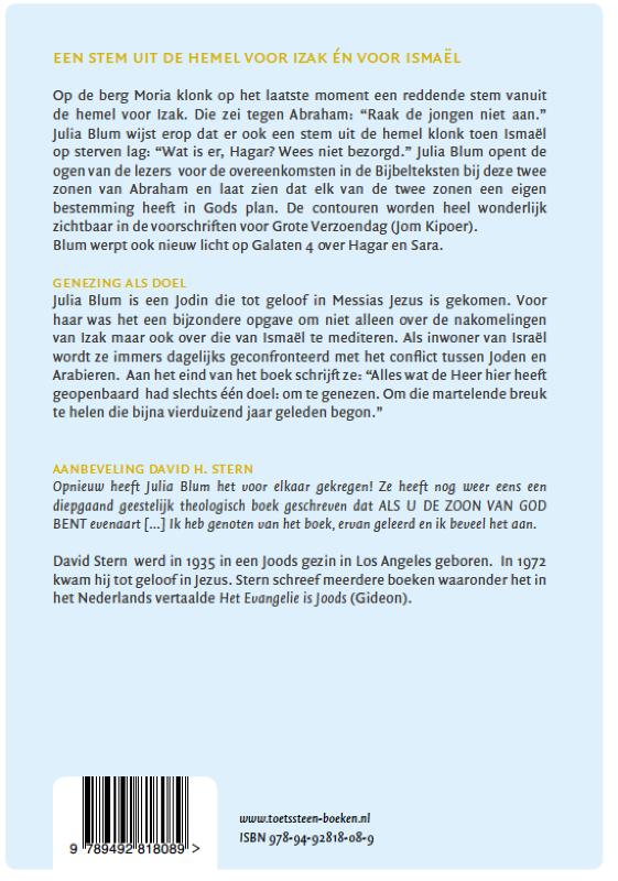 Achterkant van Abraham had twee zonen