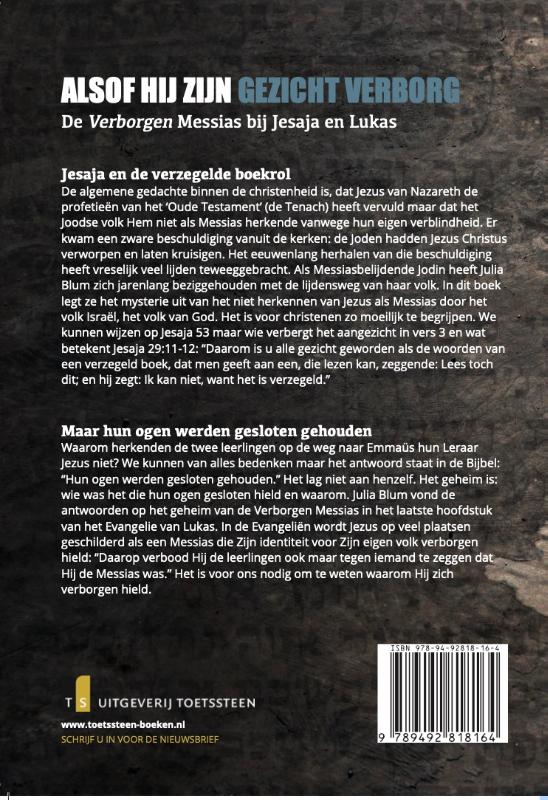 Achterkant van Alsof hij zijn gezicht verborg