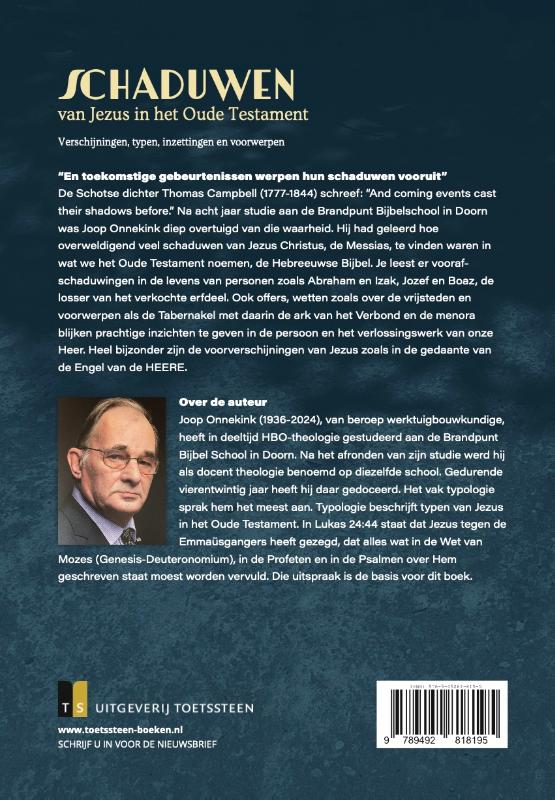 Achterkant van De schaduwen van Jezus in het oude testament