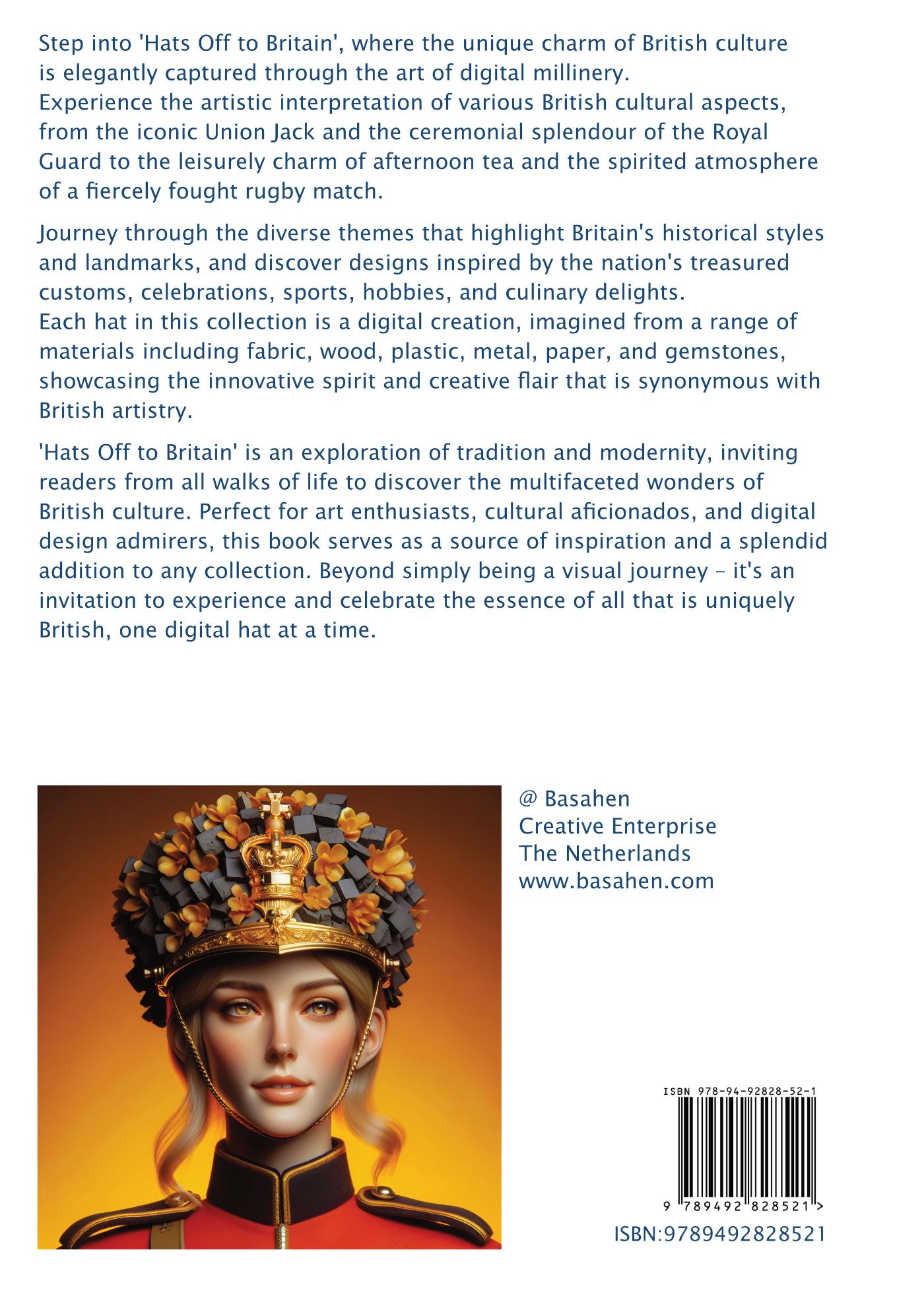 Achterkant van Hats Off to Britain ; A Digital Millinery Collection Inspired by British Culture