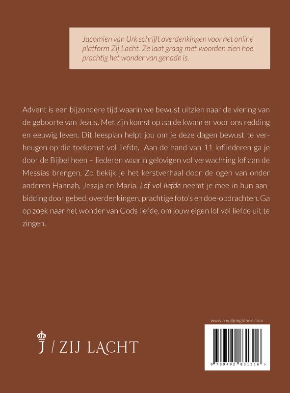 Achterkant van Lof vol liefde
