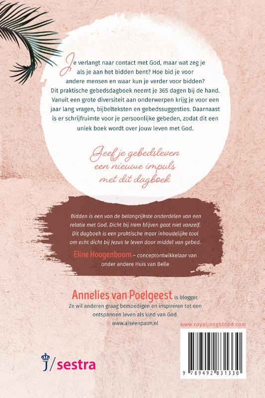 Achterkant van Gebedsdagboek