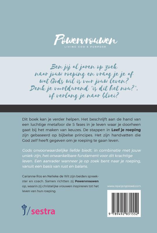 Achterkant van Leef je roeping