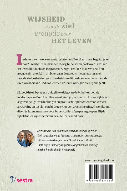 Achterkant van Prediker voor jou