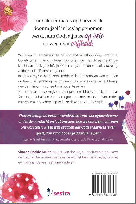 Achterkant van Vrij van mijzelf