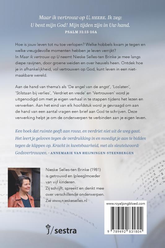 Achterkant van Maar ik vertrouw op U