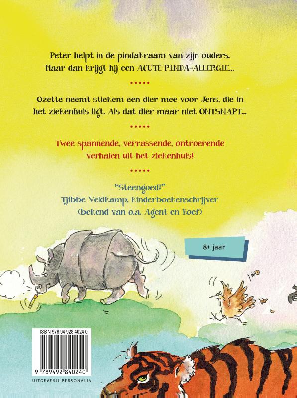 Achterkant van Paniek om een pinda
