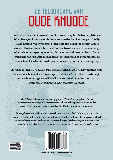 Achterkant van De teloorgang van oude Knudde