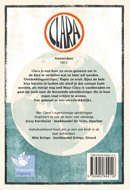 Achterkant van Clara